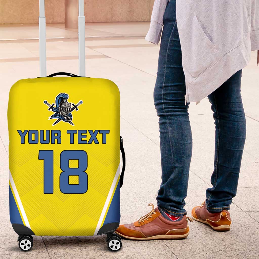 Custom West Knights of Yorkshire Luggage Cover Skate Hard Hit Harder Yellow Version LT18