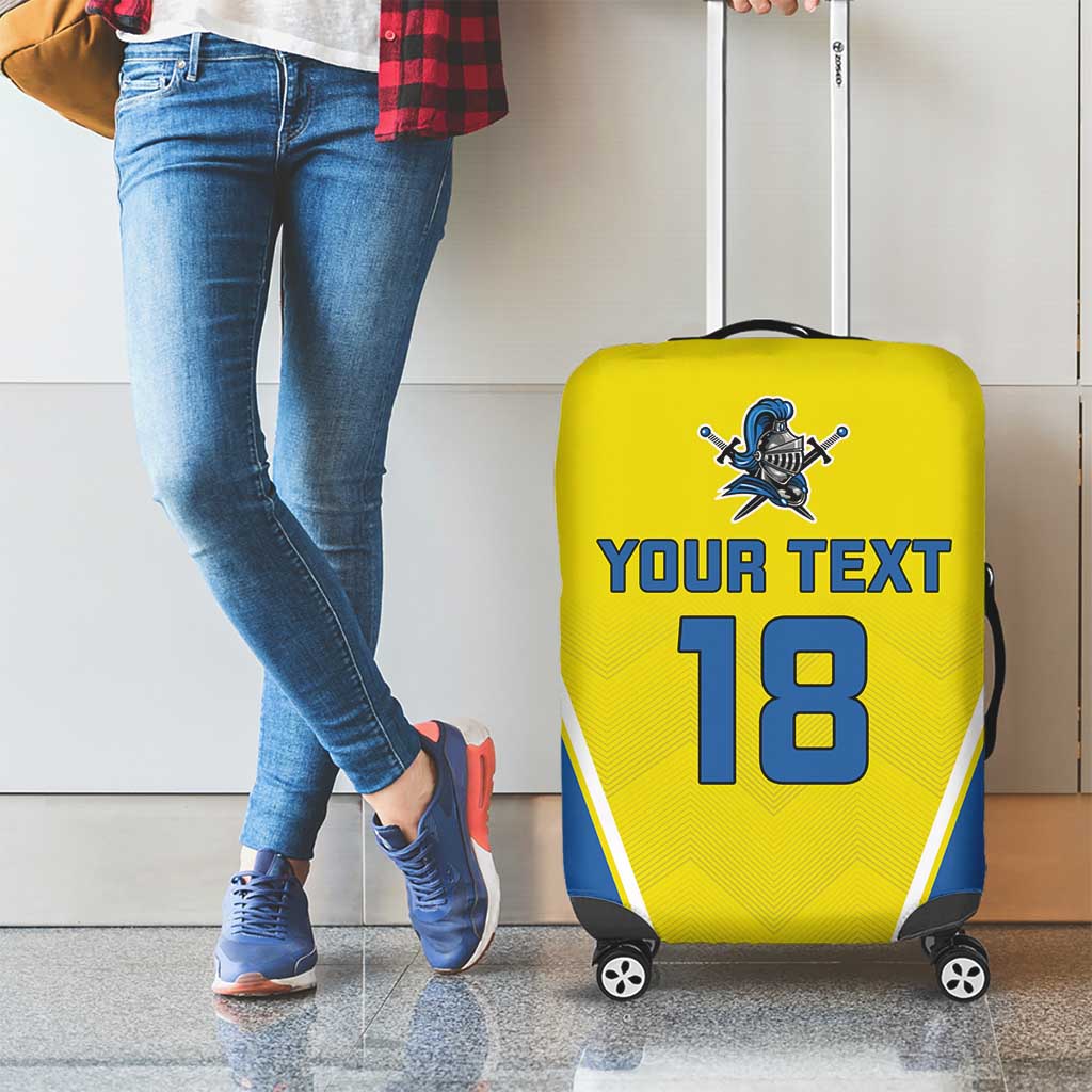 Custom West Knights of Yorkshire Luggage Cover Skate Hard Hit Harder Yellow Version LT18