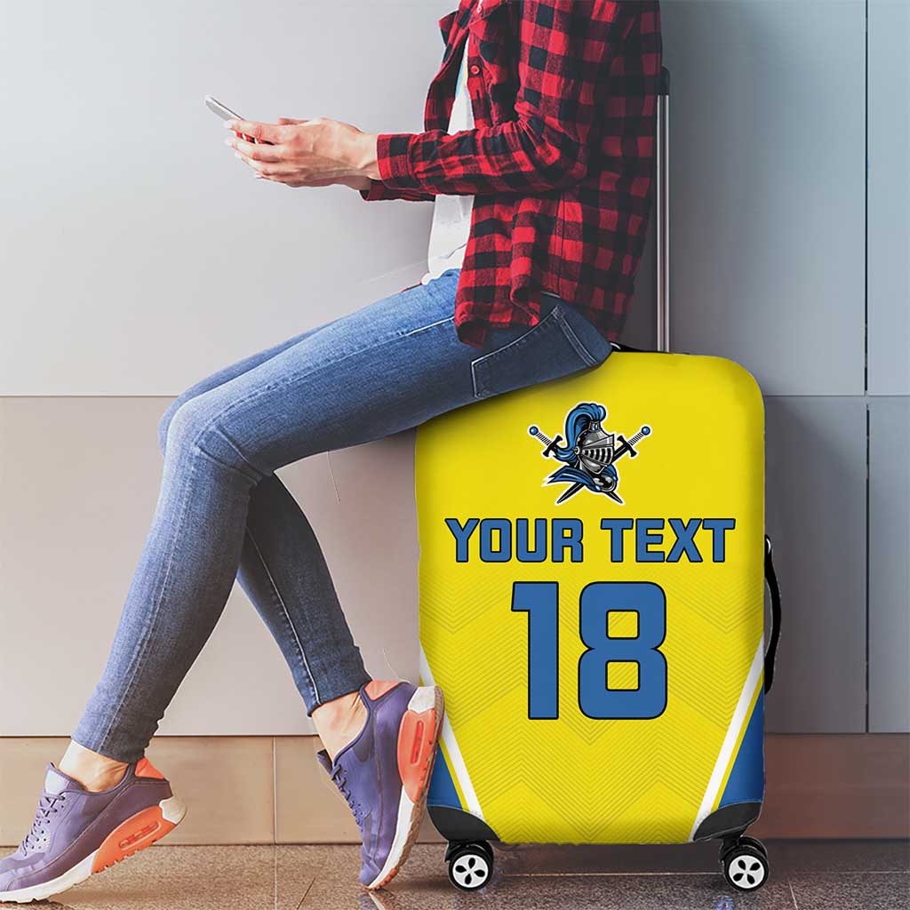 Custom West Knights of Yorkshire Luggage Cover Skate Hard Hit Harder Yellow Version LT18