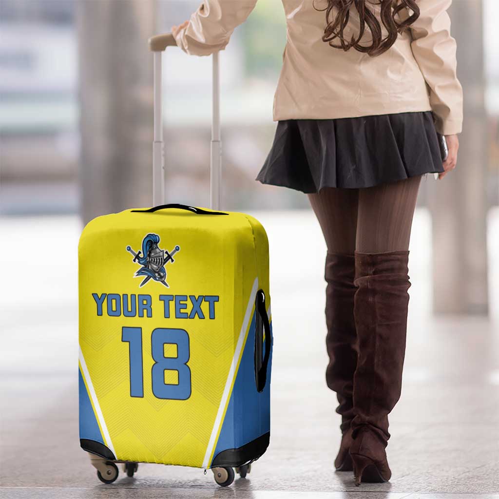 Custom West Knights of Yorkshire Luggage Cover Skate Hard Hit Harder Yellow Version LT18