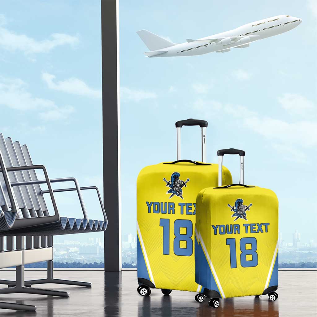 Custom West Knights of Yorkshire Luggage Cover Skate Hard Hit Harder Yellow Version LT18