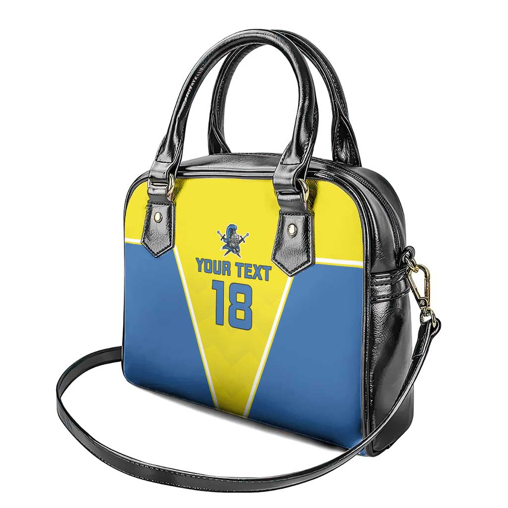 Custom West Knights of Yorkshire Shoulder Handbag Skate Hard Hit Harder Yellow Version LT18