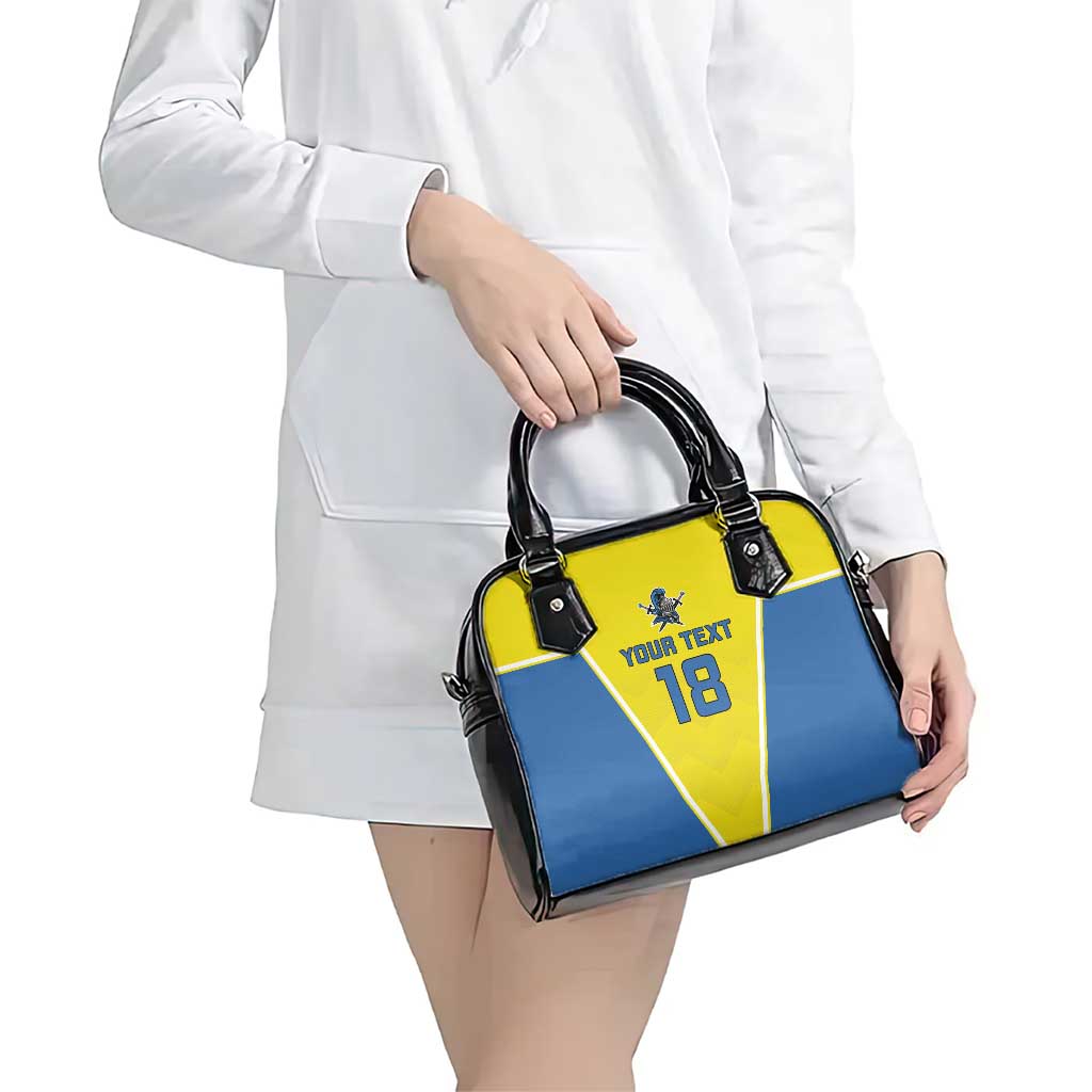 Custom West Knights of Yorkshire Shoulder Handbag Skate Hard Hit Harder Yellow Version LT18