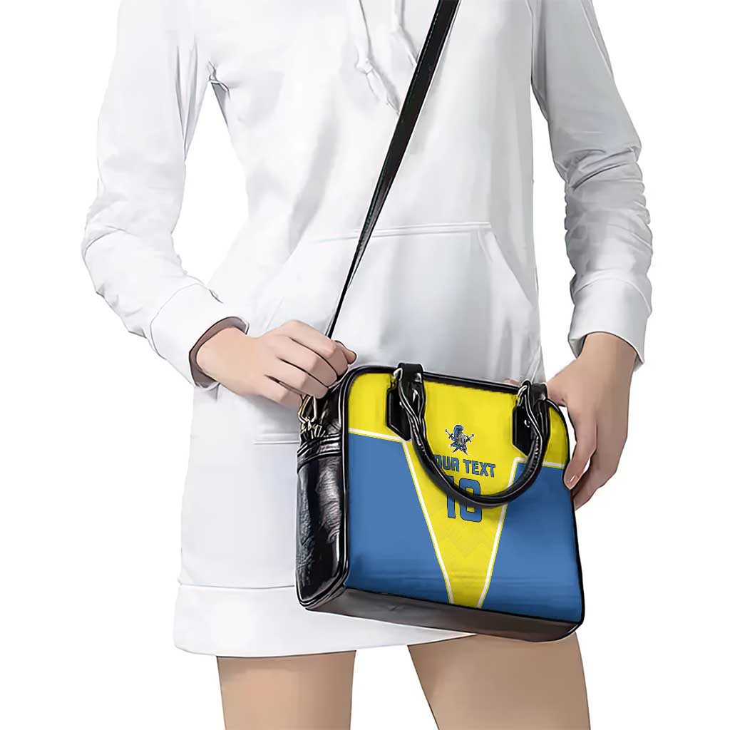 Custom West Knights of Yorkshire Shoulder Handbag Skate Hard Hit Harder Yellow Version LT18