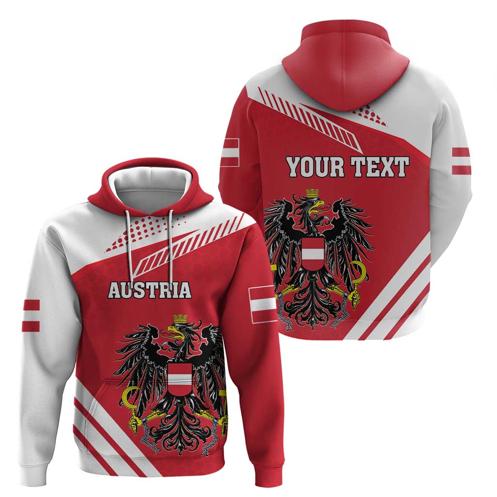 Personalized Austria Coat Of Arms Hoodie Flag Style LT18