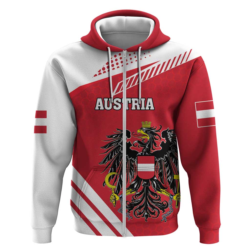 Personalized Austria Coat Of Arms Hoodie Flag Style LT18