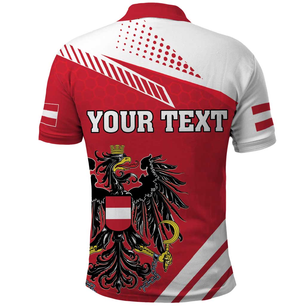 Personalized Austria Coat Of Arms Polo Shirt Flag Style LT18