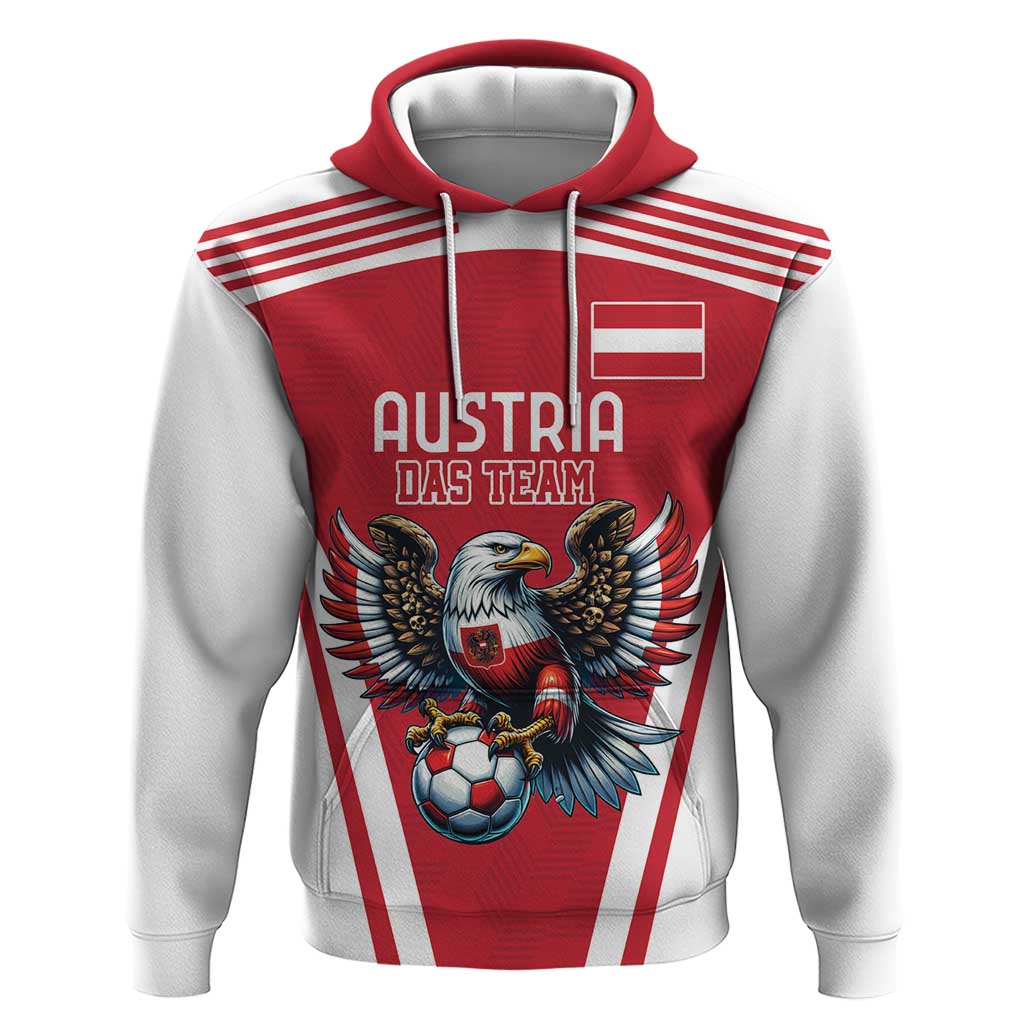 Custom Austria Football Hoodie Das Team With Eagle Mascot LT18