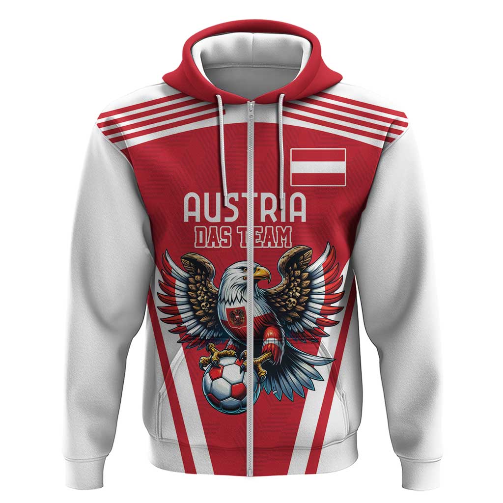Custom Austria Football Hoodie Das Team With Eagle Mascot LT18