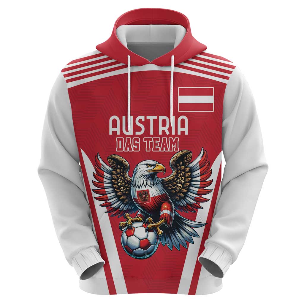 Custom Austria Football Hoodie Das Team With Eagle Mascot LT18