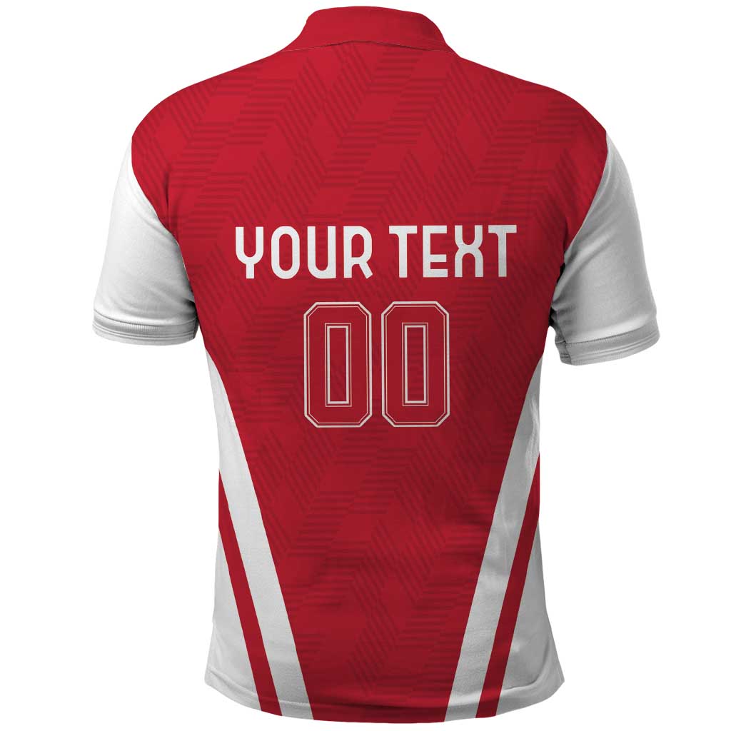 Custom Austria Football Polo Shirt Das Team With Eagle Mascot LT18