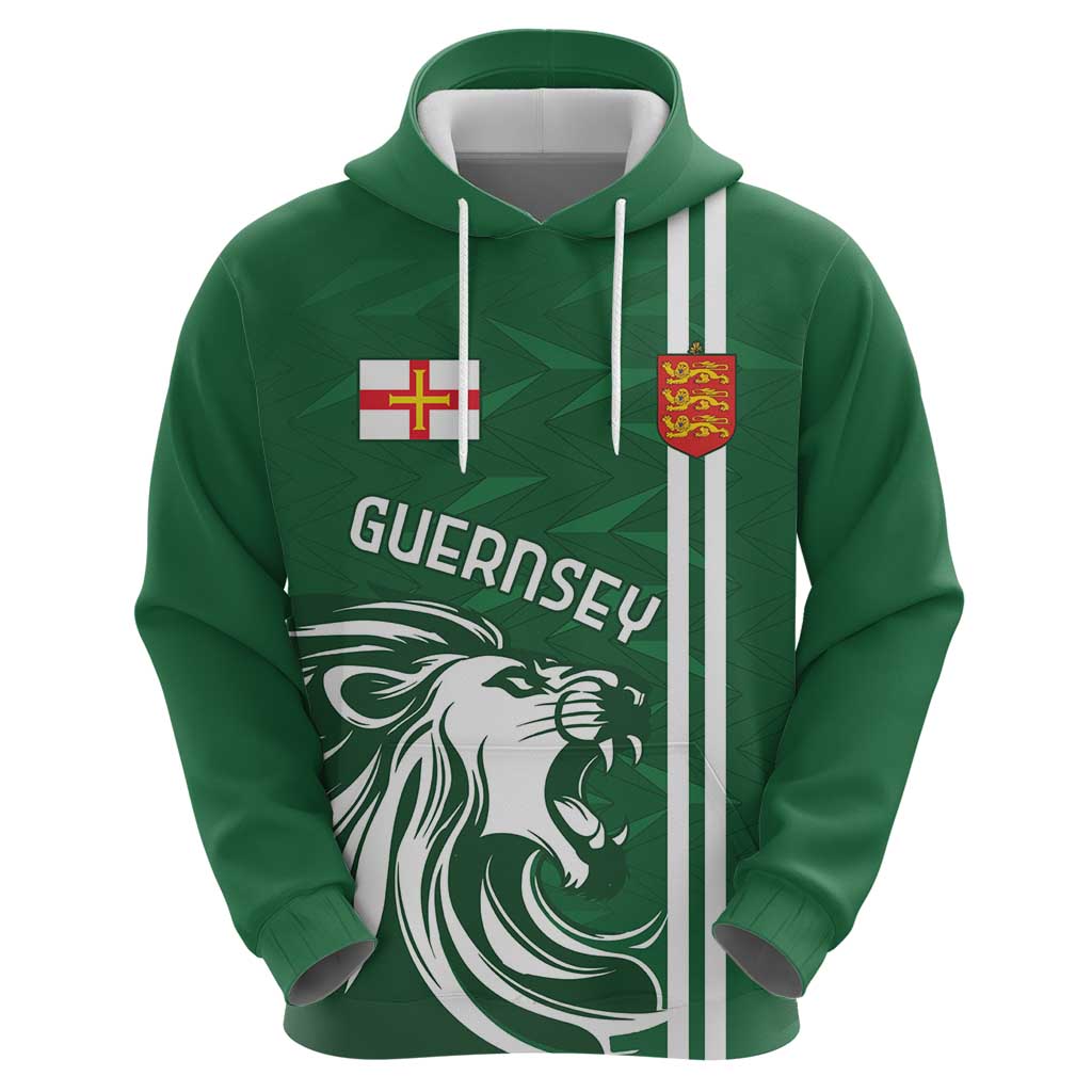 Custom Guernsey Football Hoodie Go Champions LT18