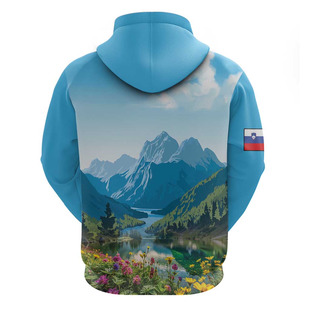 Slovenia Hoodie Mount Triglav With Map LT18