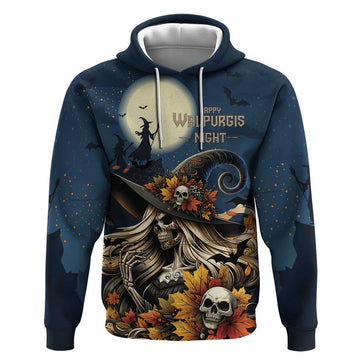 Happy Walpurgis Night Hoodie Skull Witch Spooky Style LT18