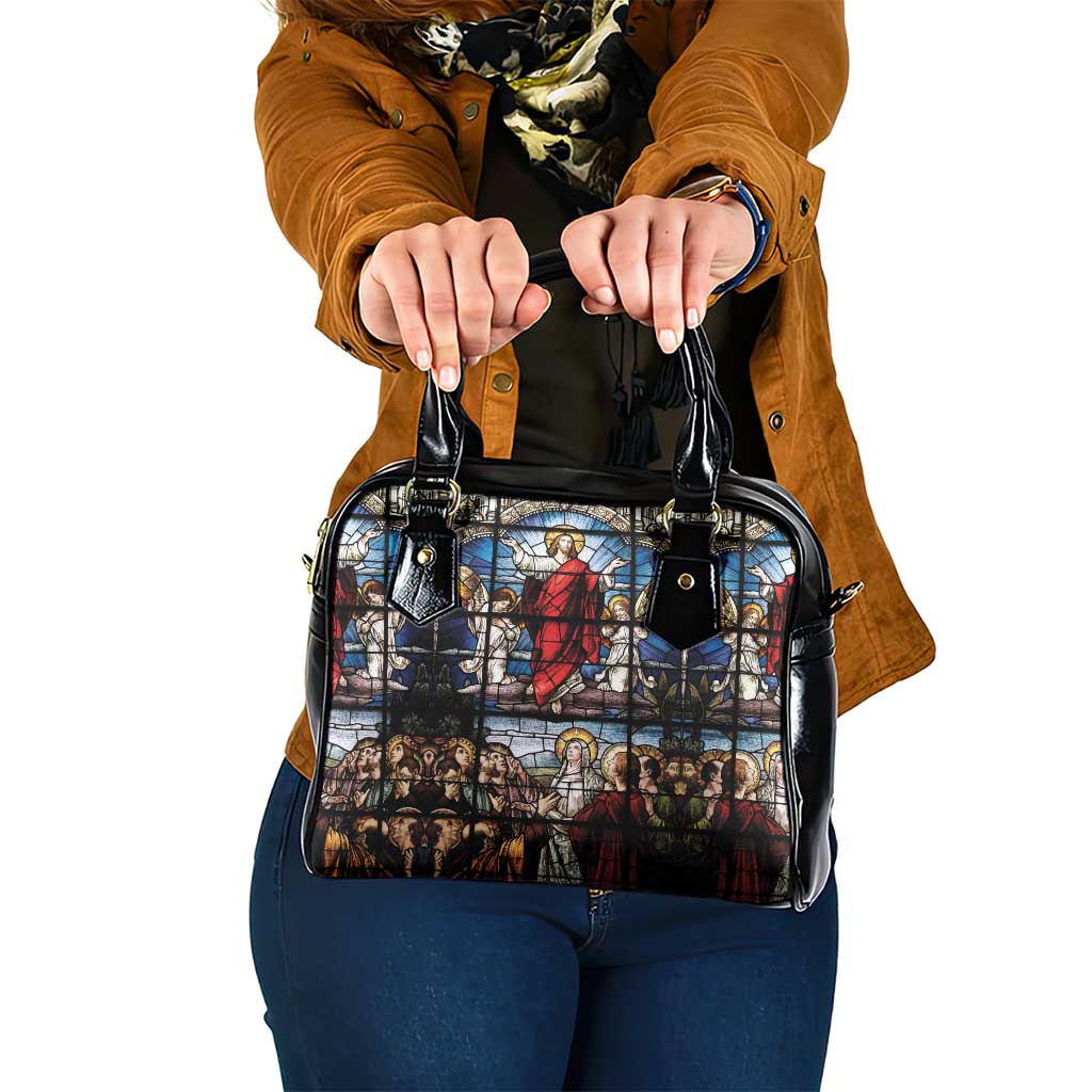 Happy Ascension Day Shoulder Handbag Ascension Of Jesus Christ Stained Glass Windows LT18