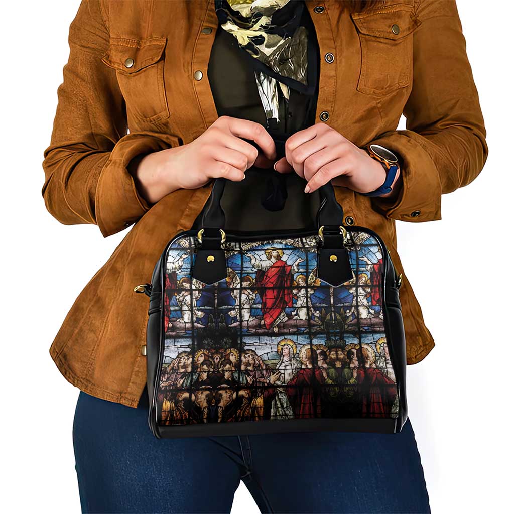 Happy Ascension Day Shoulder Handbag Ascension Of Jesus Christ Stained Glass Windows LT18