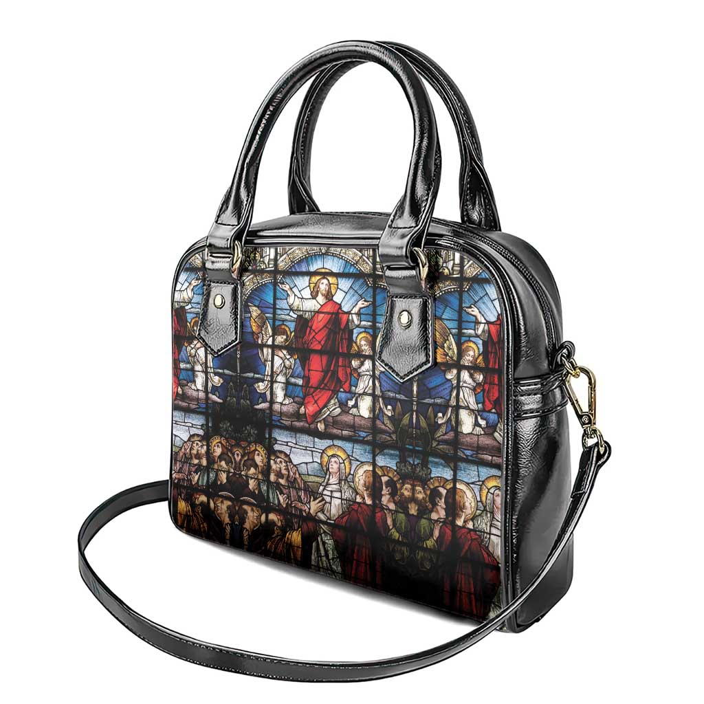 Happy Ascension Day Shoulder Handbag Ascension Of Jesus Christ Stained Glass Windows LT18