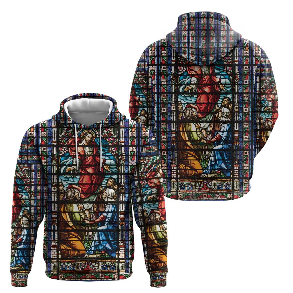 Happy Ascension Day Hoodie Faith and Religion Stained Glass Windows LT18