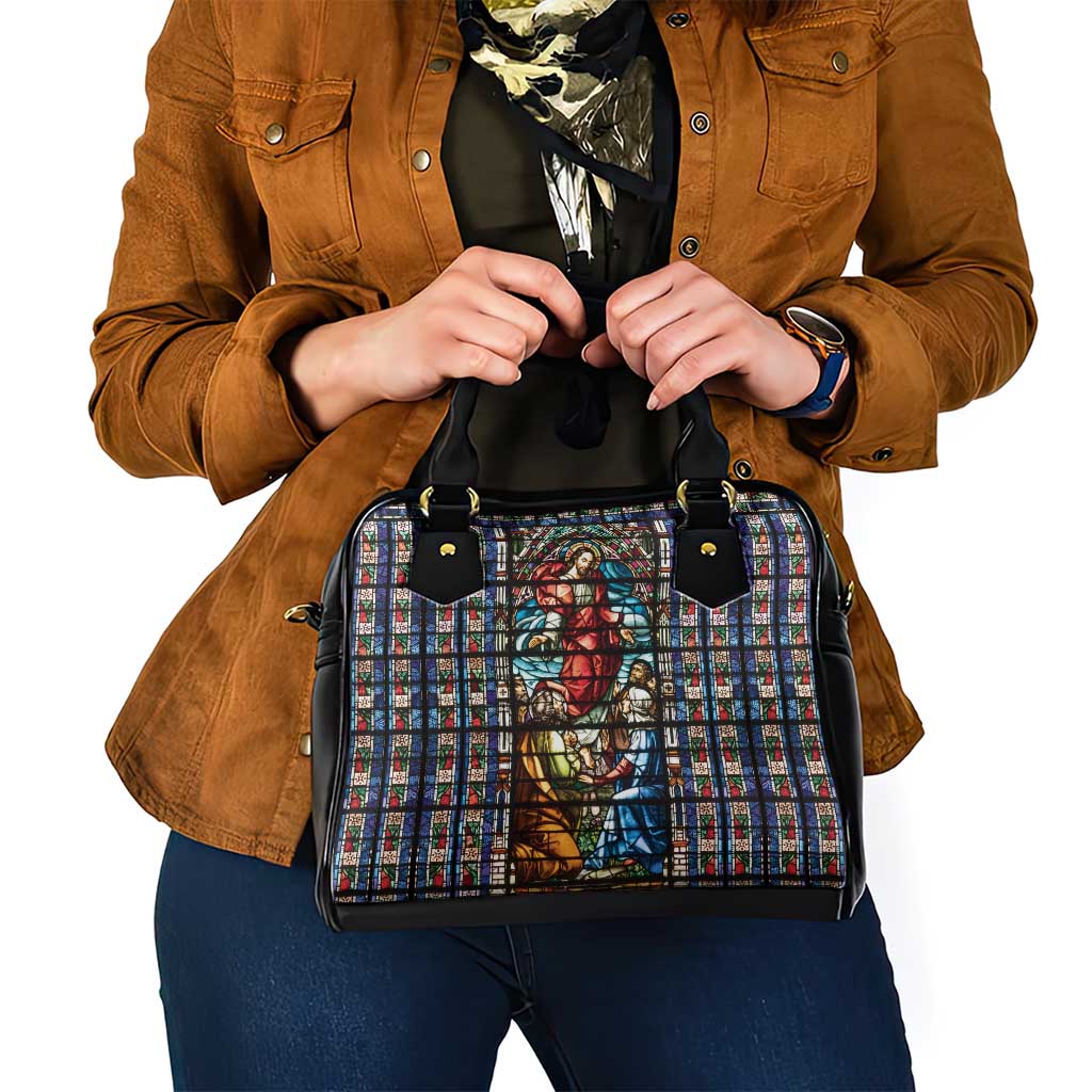 Happy Ascension Day Shoulder Handbag Faith and Religion Stained Glass Windows LT18