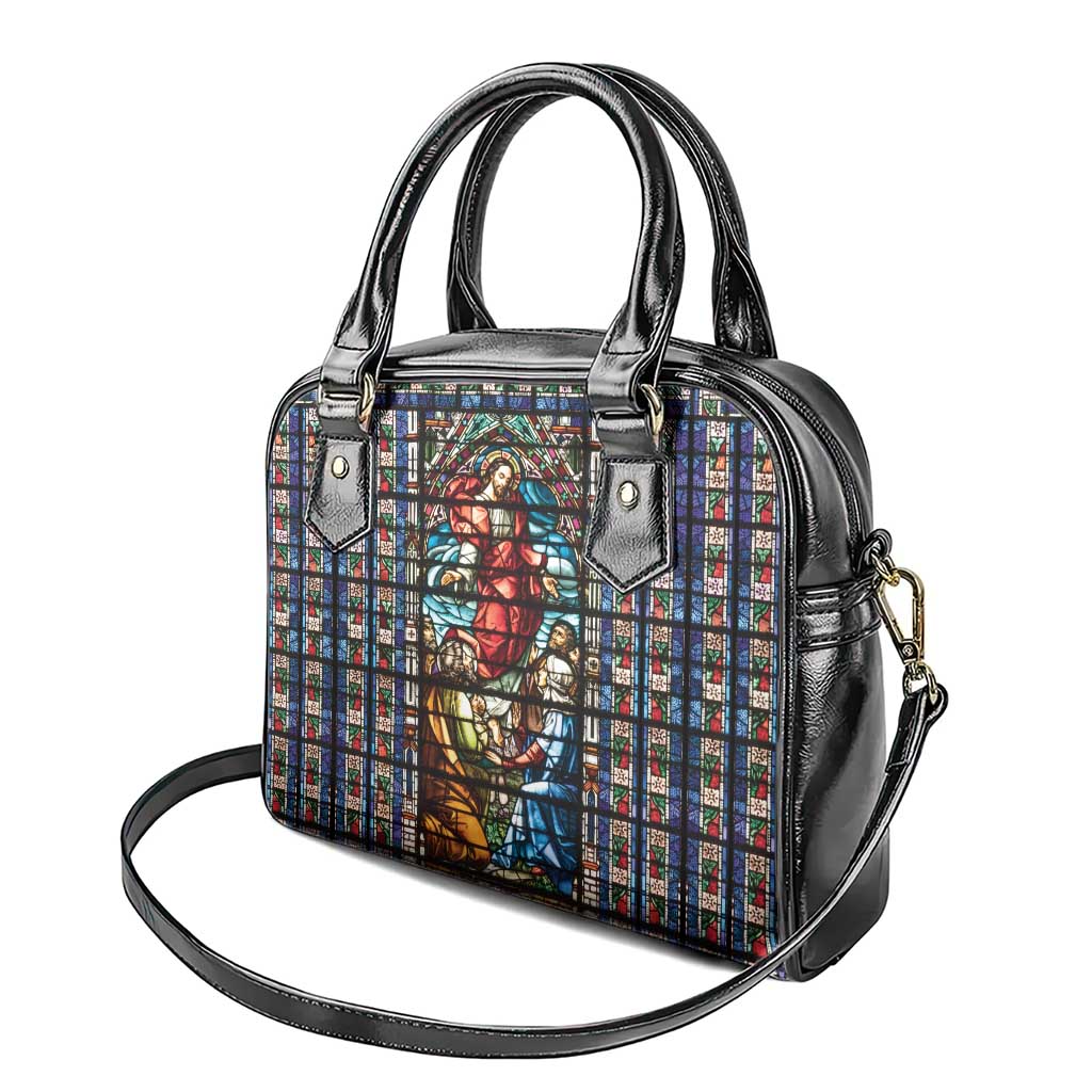 Happy Ascension Day Shoulder Handbag Faith and Religion Stained Glass Windows LT18