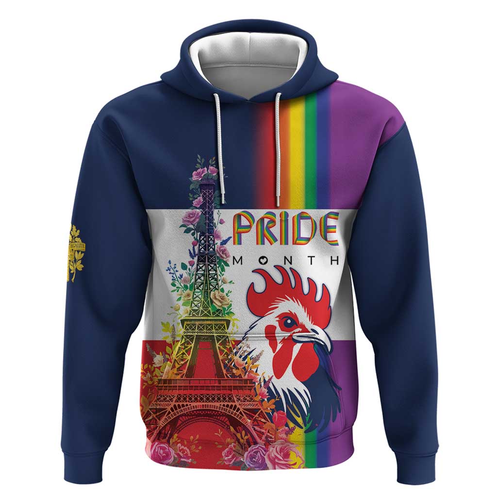LGBTQ Pride Month Gay Hoodie Eiffel Tower Paris Rainbow Flag LT18