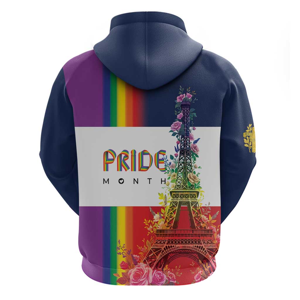 LGBTQ Pride Month Gay Hoodie Eiffel Tower Paris Rainbow Flag LT18