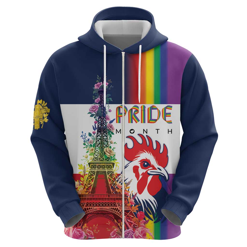 LGBTQ Pride Month Gay Hoodie Eiffel Tower Paris Rainbow Flag LT18