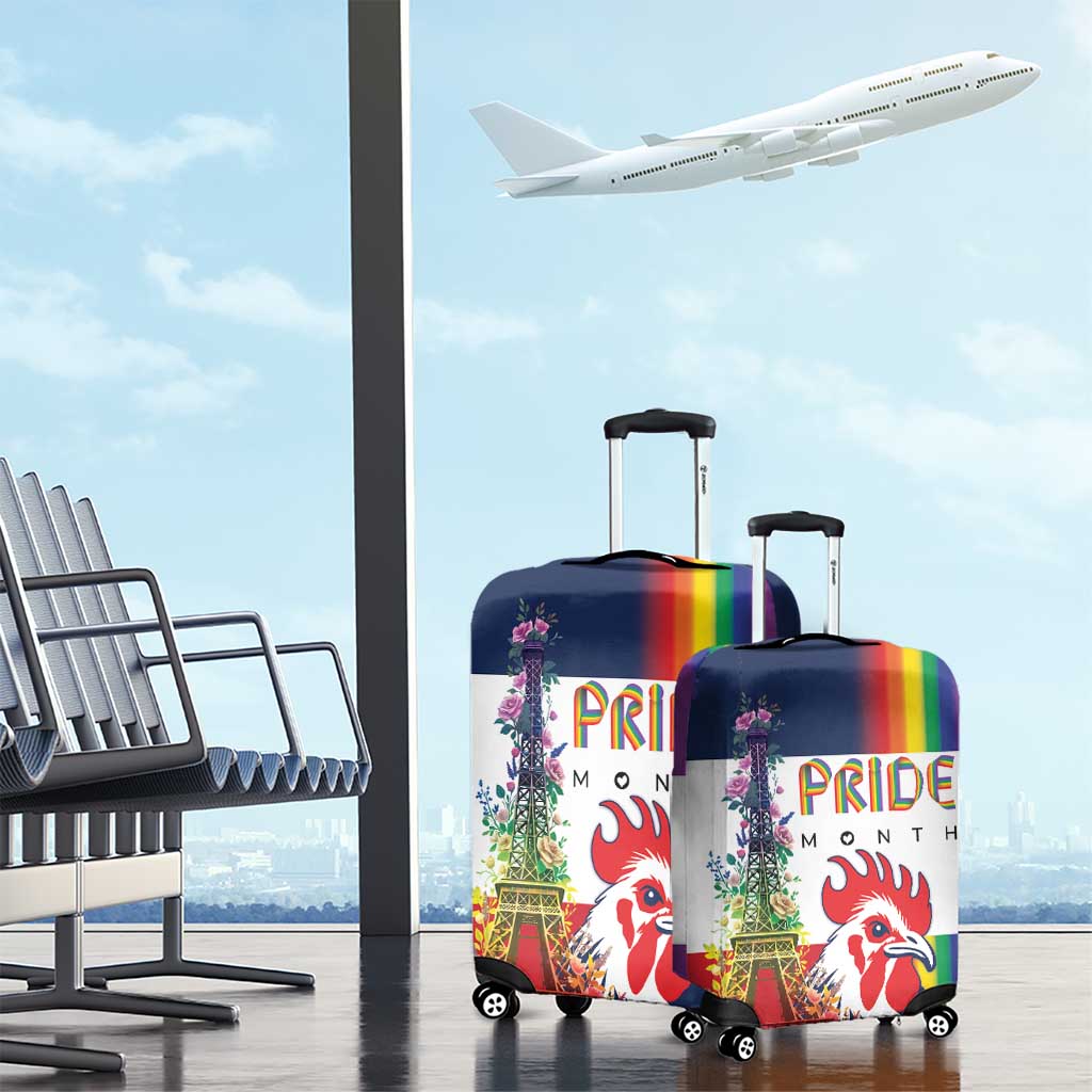 LGBTQ Pride Month Gay Luggage Cover Eiffel Tower Paris Rainbow Flag LT18