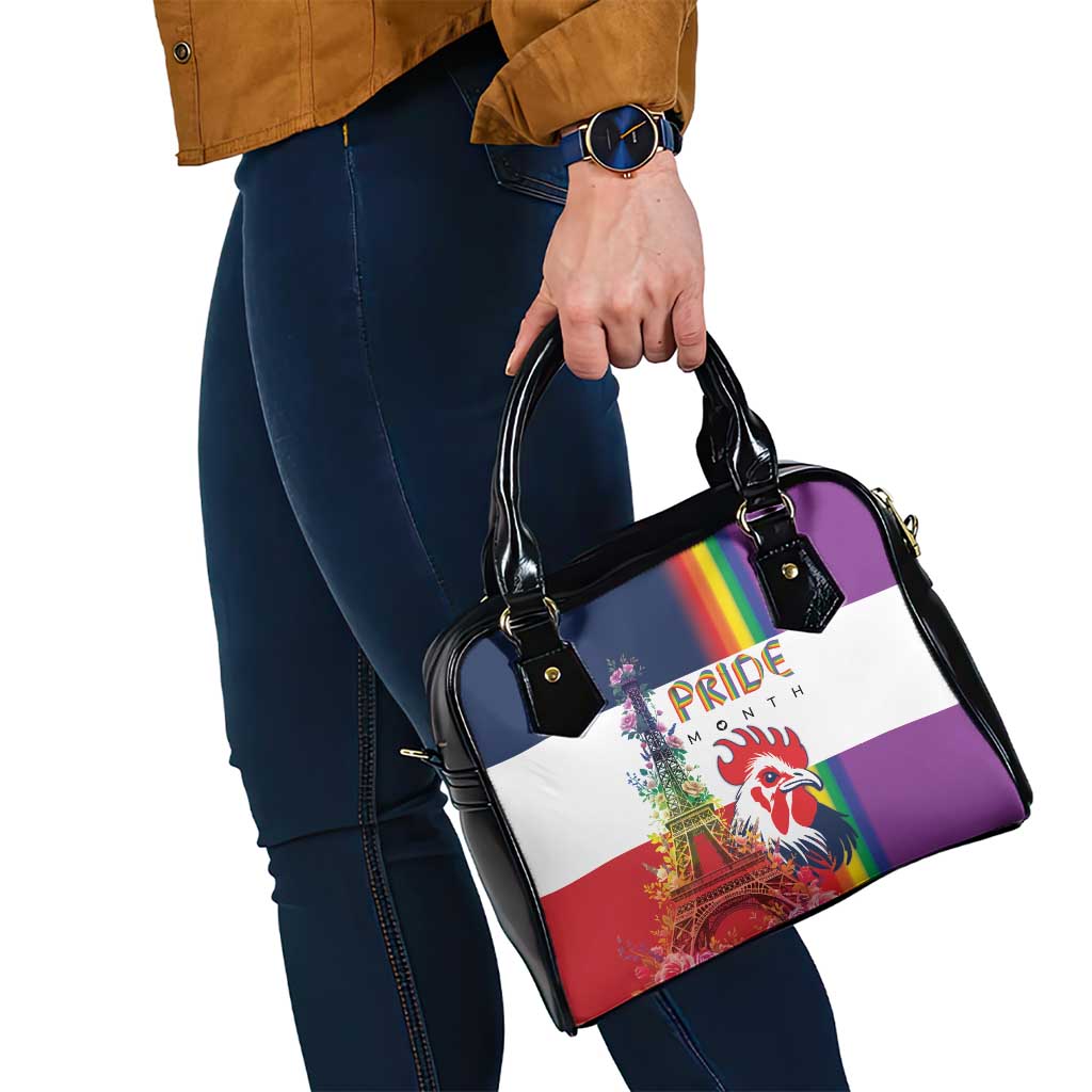 LGBTQ Pride Month Gay Shoulder Handbag Eiffel Tower Paris Rainbow Flag LT18