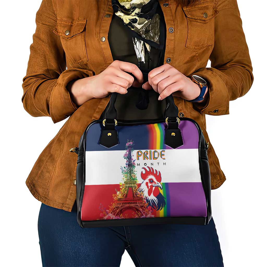 LGBTQ Pride Month Gay Shoulder Handbag Eiffel Tower Paris Rainbow Flag LT18