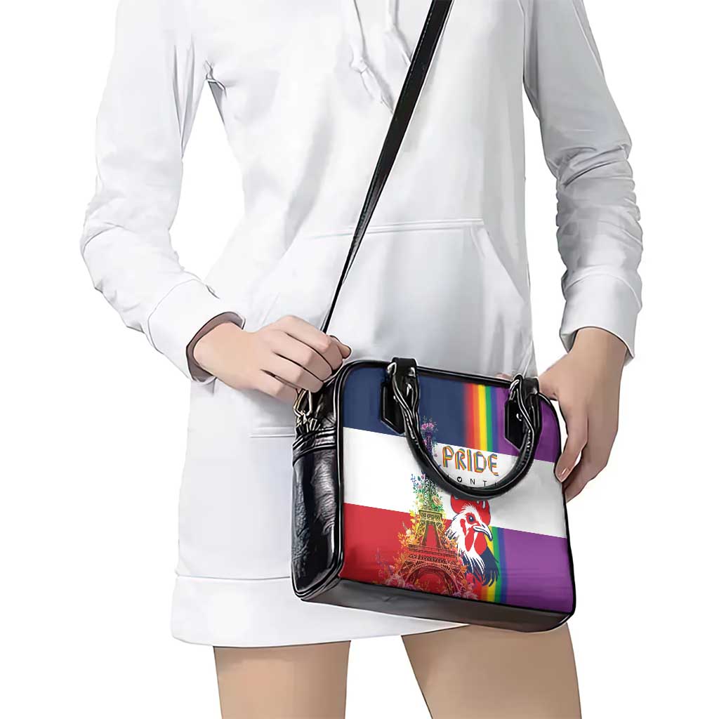LGBTQ Pride Month Gay Shoulder Handbag Eiffel Tower Paris Rainbow Flag LT18