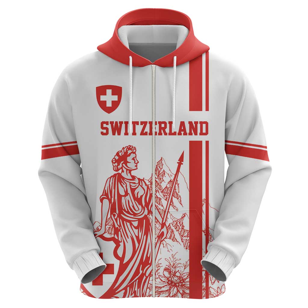 Custom Switzerland Football Hoodie Confoederatio Helvetica LT18
