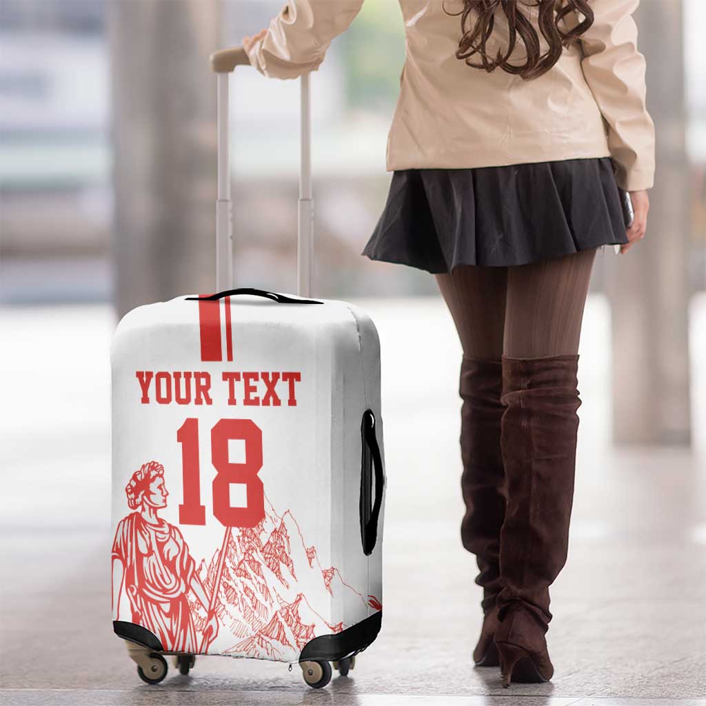 Custom Switzerland Football Luggage Cover Confoederatio Helvetica LT18