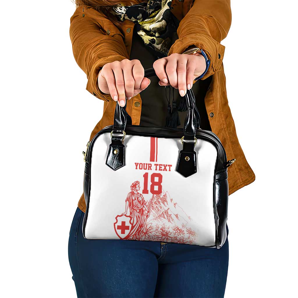 Custom Switzerland Football Shoulder Handbag Confoederatio Helvetica LT18