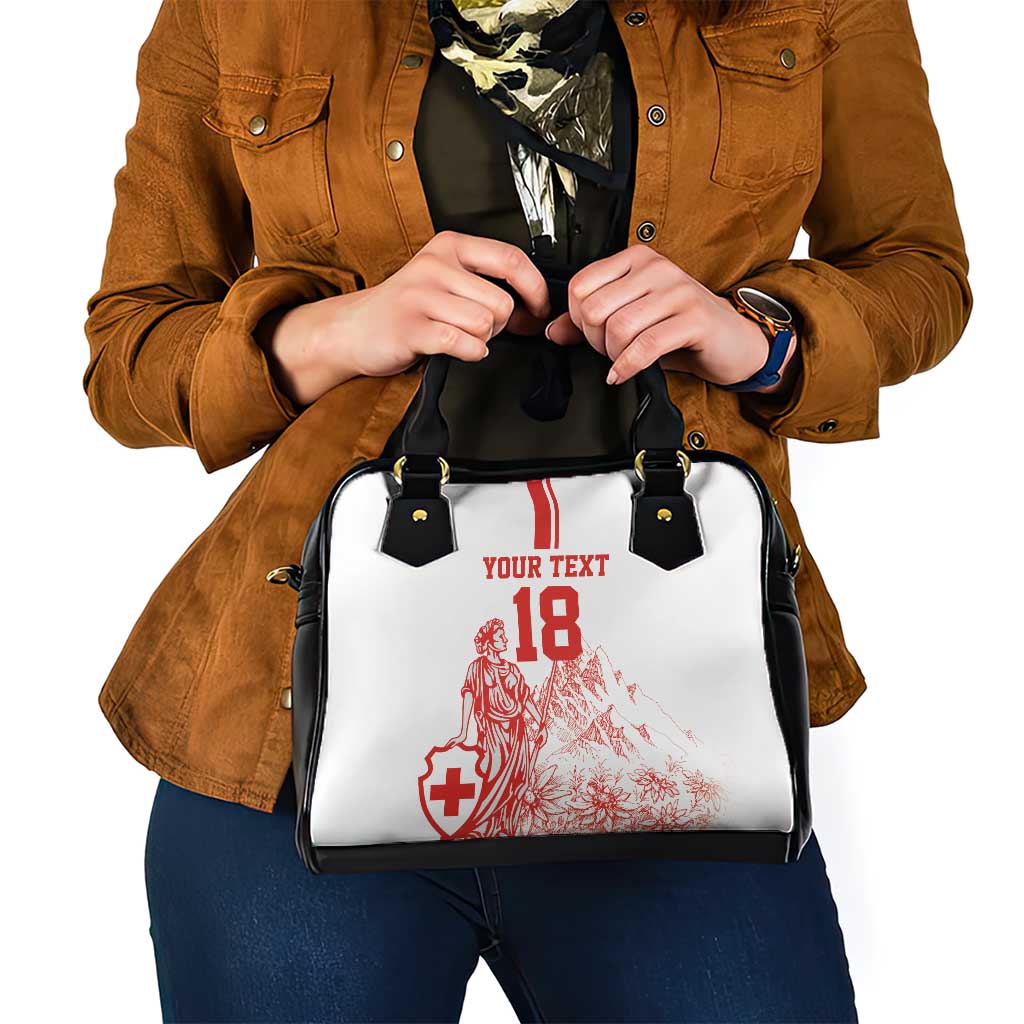 Custom Switzerland Football Shoulder Handbag Confoederatio Helvetica LT18