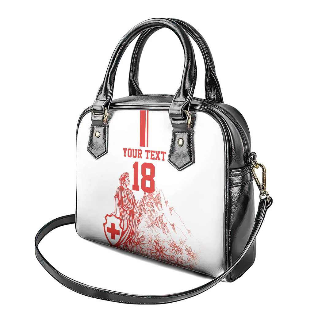 Custom Switzerland Football Shoulder Handbag Confoederatio Helvetica LT18