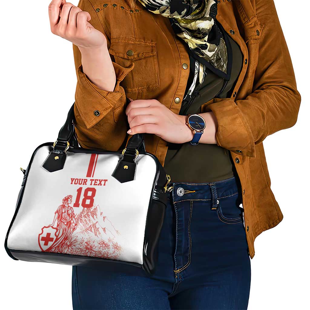 Custom Switzerland Football Shoulder Handbag Confoederatio Helvetica LT18