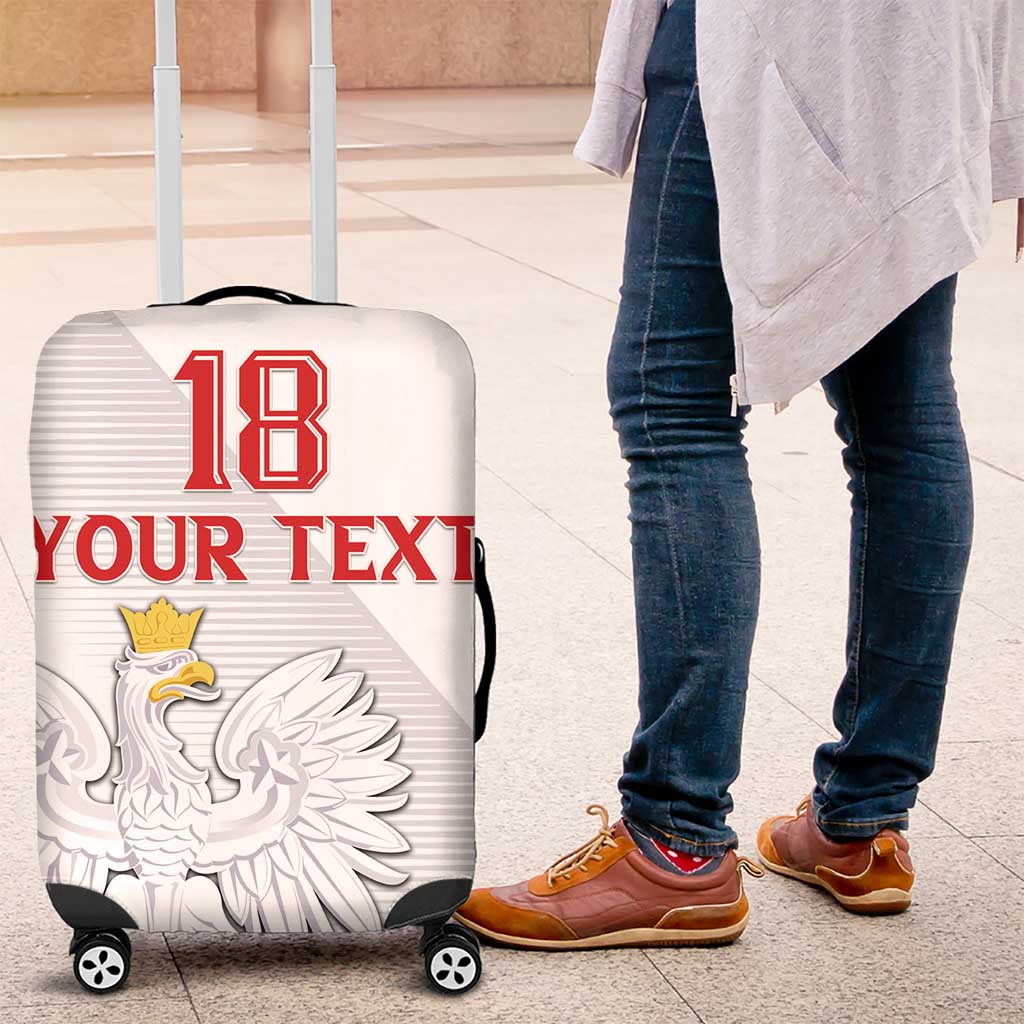 Custom Poland Football Luggage Cover Bialo-Czerwoni Go Champion LT18