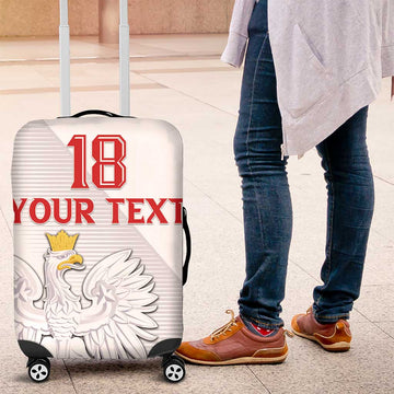Custom Poland Football Luggage Cover Bialo-Czerwoni Go Champion LT18