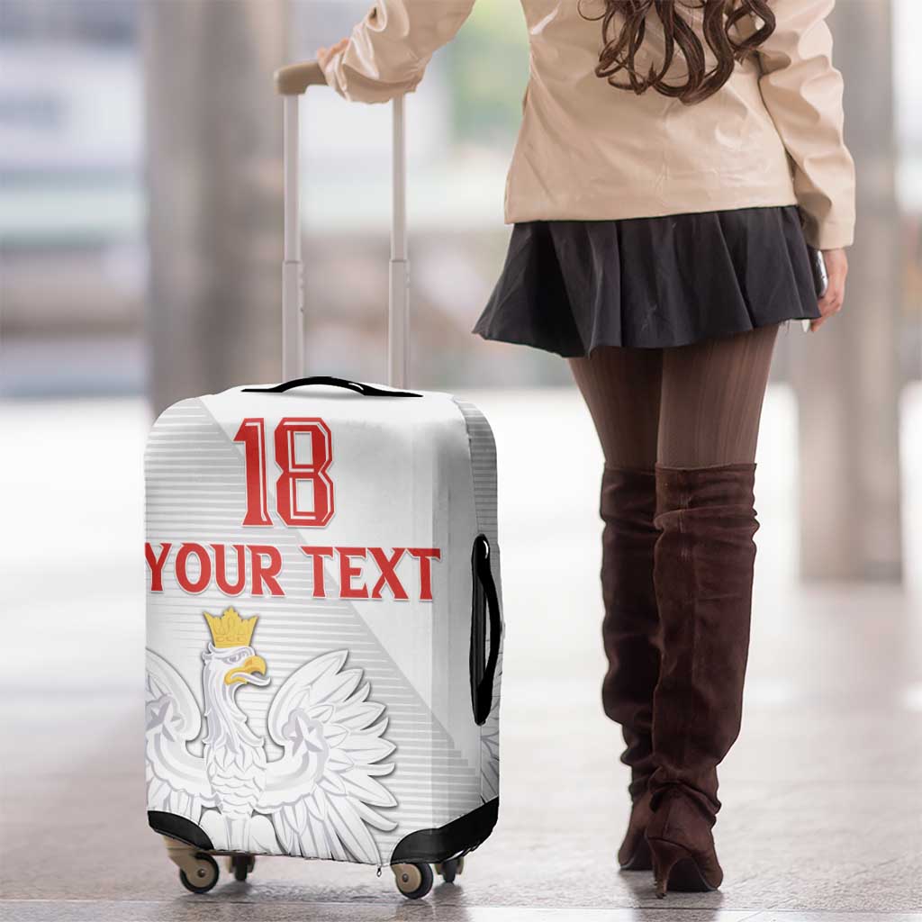 Custom Poland Football Luggage Cover Bialo-Czerwoni Go Champion LT18