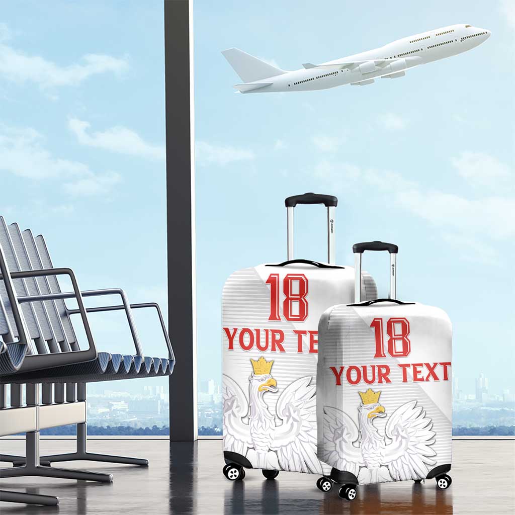 Custom Poland Football Luggage Cover Bialo-Czerwoni Go Champion LT18