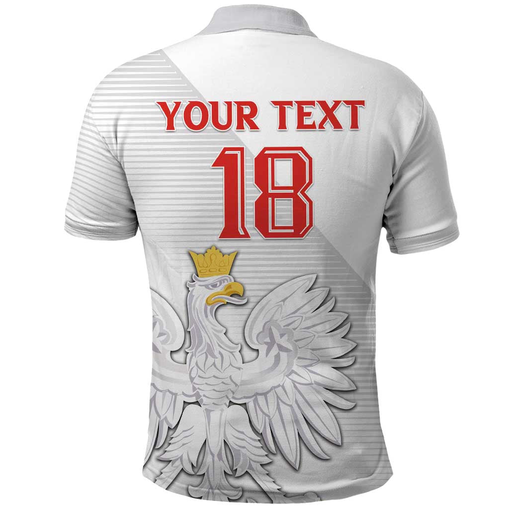 Custom Poland Football Polo Shirt Bialo-Czerwoni Go Champion LT18