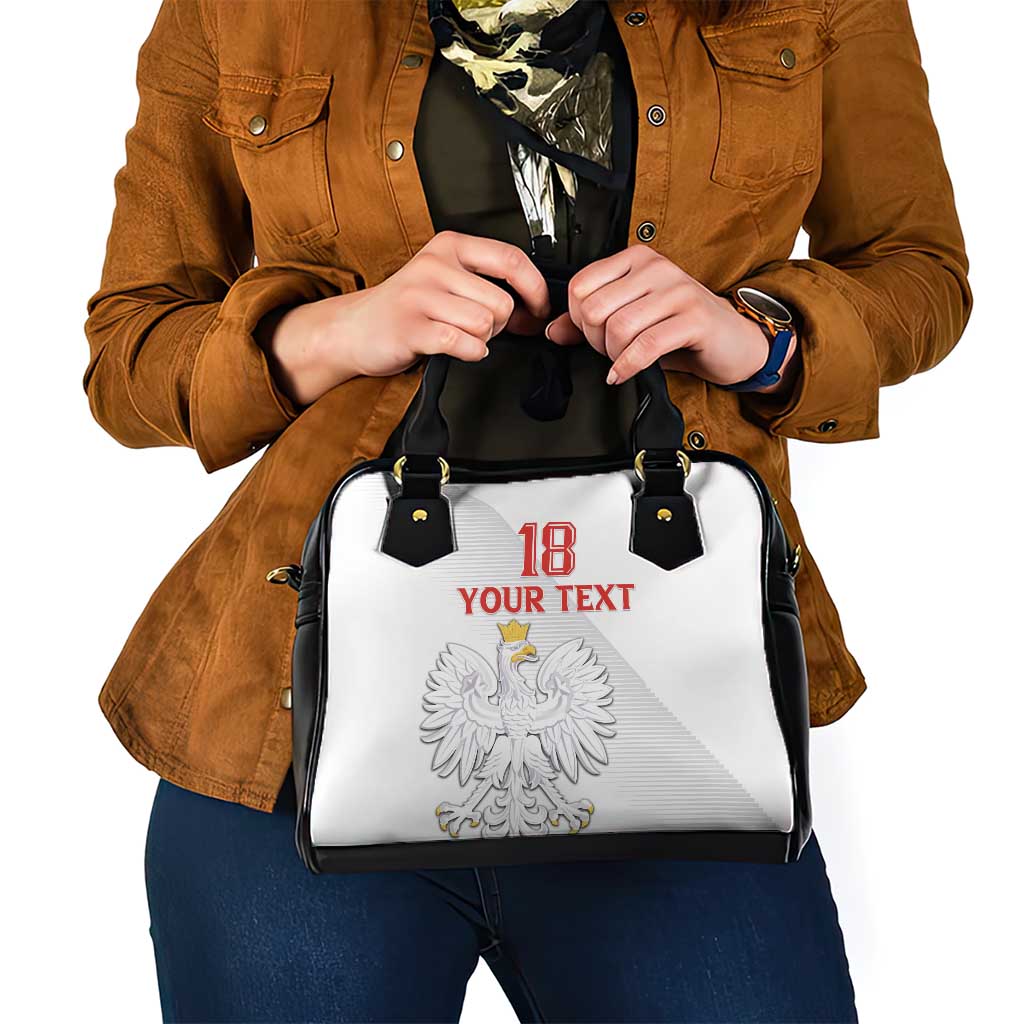 Custom Poland Football Shoulder Handbag Bialo-Czerwoni Go Champion LT18
