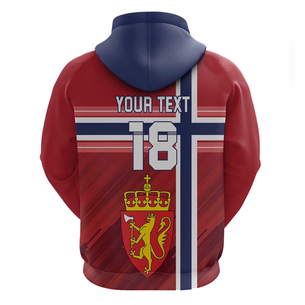 Custom Norway Football Hoodie Norges Herrelandslag i Fotball LT18