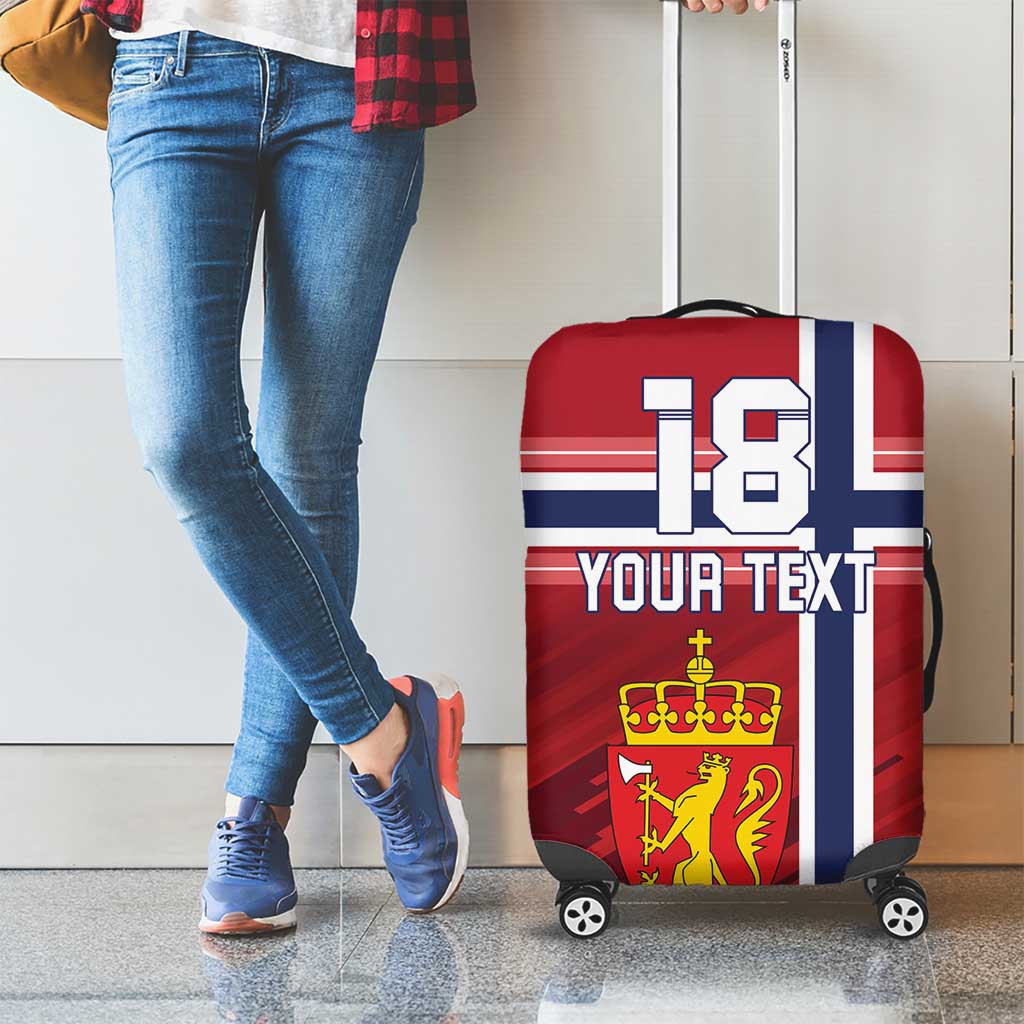 Custom Norway Football Luggage Cover Norges Herrelandslag i Fotball LT18