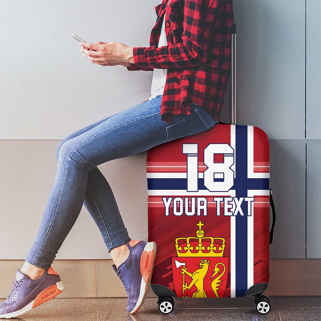 Custom Norway Football Luggage Cover Norges Herrelandslag i Fotball LT18