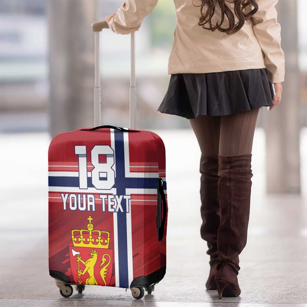 Custom Norway Football Luggage Cover Norges Herrelandslag i Fotball LT18