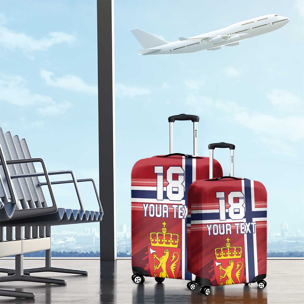 Custom Norway Football Luggage Cover Norges Herrelandslag i Fotball LT18