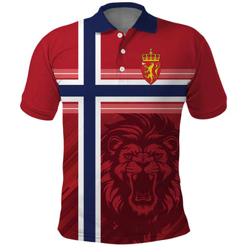 Custom Norway Football Polo Shirt Norges Herrelandslag i Fotball LT18