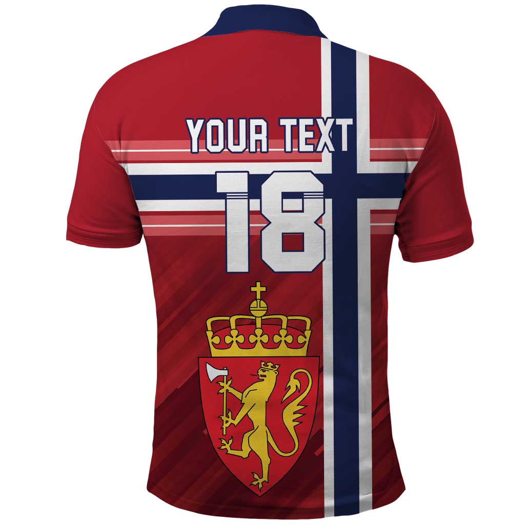 Custom Norway Football Polo Shirt Norges Herrelandslag i Fotball LT18
